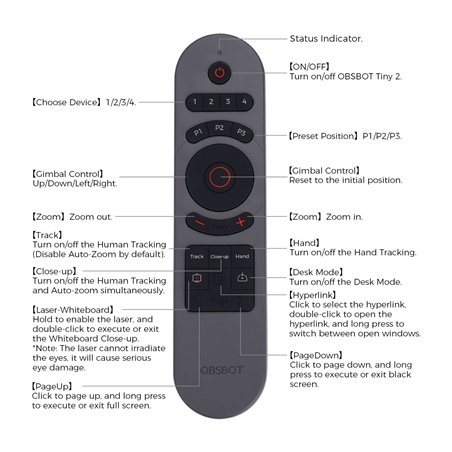 OBSBOT Tiny 2 Smart Remote 2