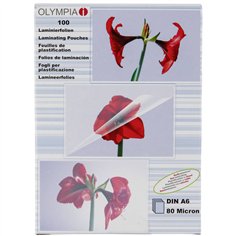 1x100 Olympia Fogli per laminare DIN A6 80 micron            9168