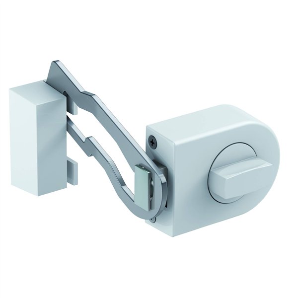 Olympia serratura supplementare porte c. barra bl.RS 50 R bianco