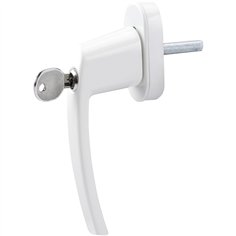 Olympia maniglia per finestra con serratura FGS 100 bianco