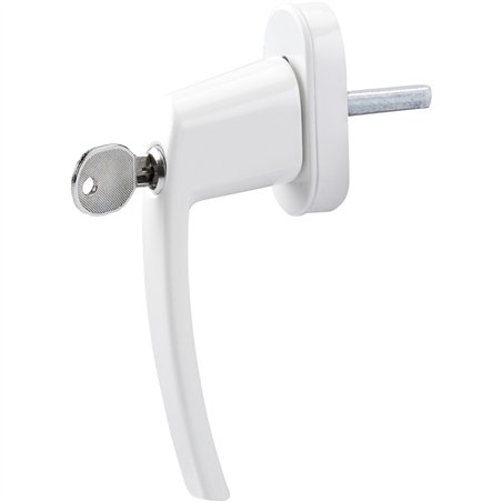 Olympia maniglia per finestra con serratura FGS 100 bianco