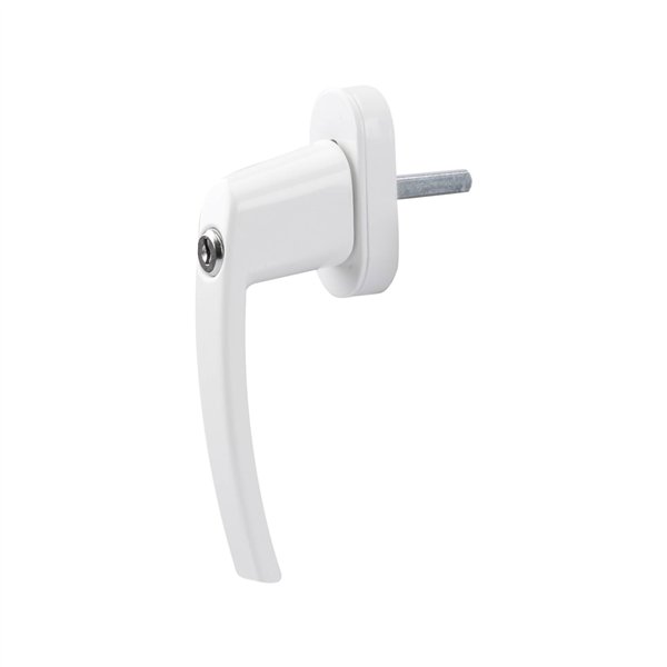 Olympia maniglia per finestra con serratura FGS 100 bianco