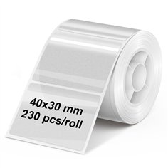 Olympia rotolo etichette 40 mm x 30 mm trasp. (230 pezzi)