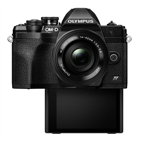 Olympus OM-D E-M10 Mark IV Set + 14-42 Pancake Zoom nero
