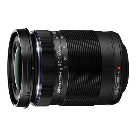 OM System .Zuiko D 4-5,6/40-150 ED R nero