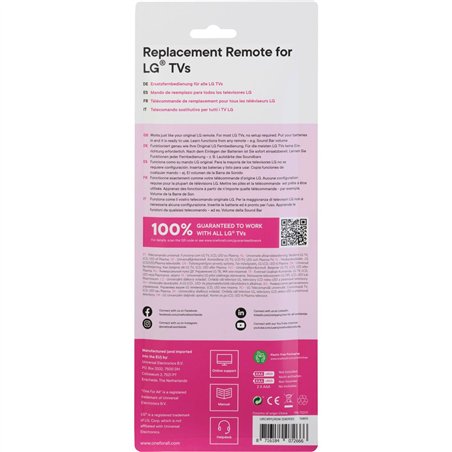 One for All LG 2.0 telecomando di ricambio URC 4911