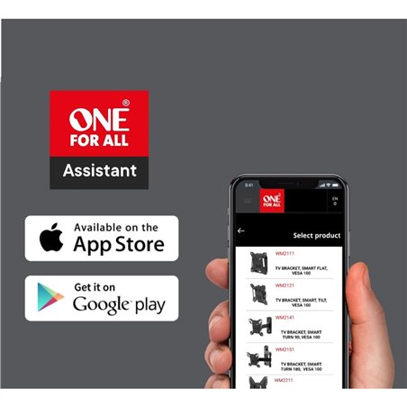 One for All TV supp. murale 120 Solid Tilt & Forward XL  WM 4920