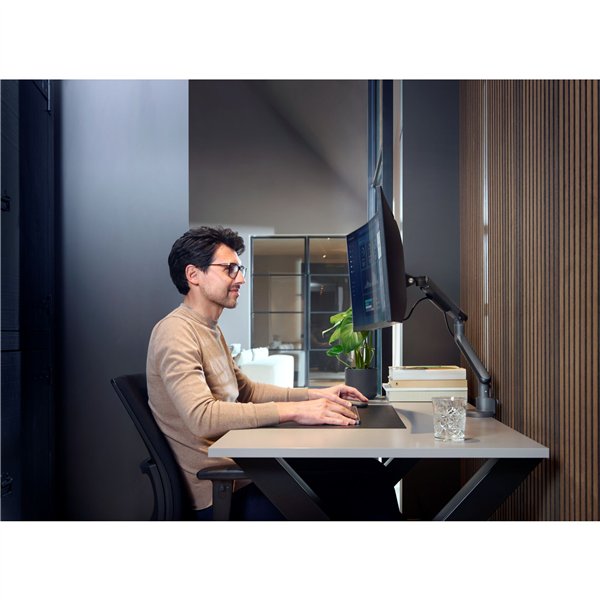 One for All supporto monitor Design Single nero DM 7110