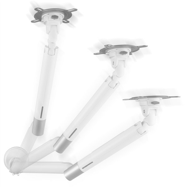 One for All supporto monitor Design Single bianco DM 7120