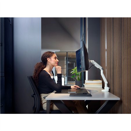 One for All supporto monitor Design Single bianco DM 7120