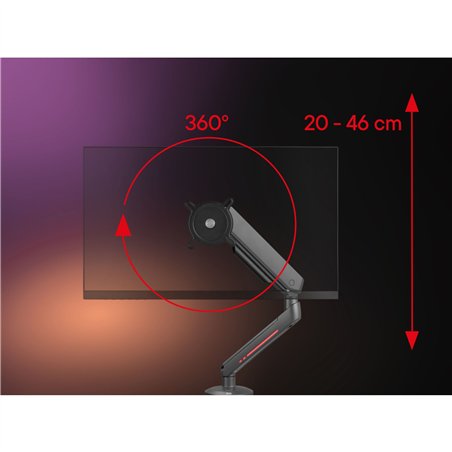 One for All supporto monitor Experience RGB sing. nero 8110
