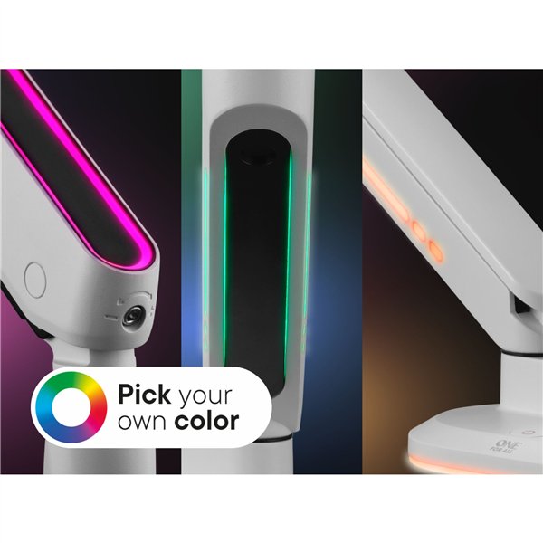 One for All supporto monitor Experience RGB sing. bianco 8120