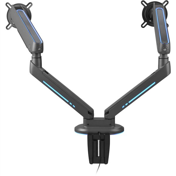 One for All supporto monitor Experience RGB Dual nero DM8210