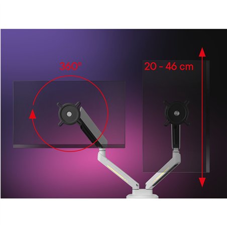 One for All supporto monitor Experience RGB Dual bian. DM8220