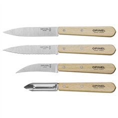Opinel set coltelli da cucina 4 pezzi manico in legno 2