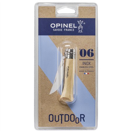Opinel coltellino No. 06 lama inox con  manico legno