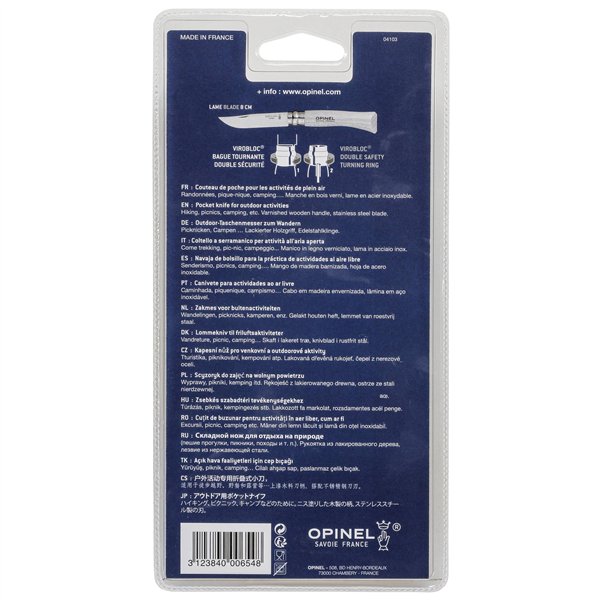 Opinel coltellino No. 07 lama inox con manico in legno