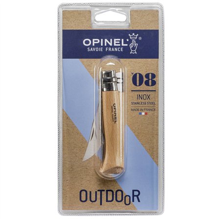 Opinel coltellino No. 08 lama inox con manico in legno