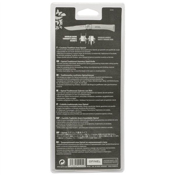 Opinel coltellino No. 10 lama inox con manico in legno