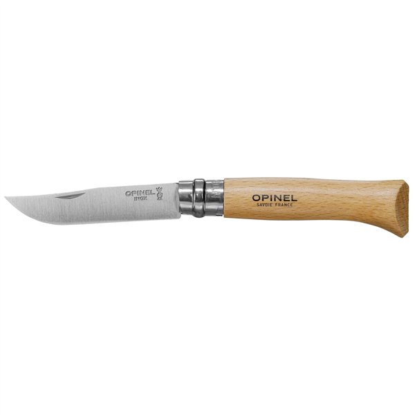 Opinel coltellino No. 08 incl. custodia con lama inox