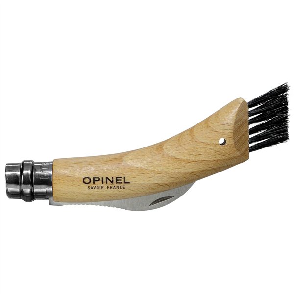 Opinel coltello funghi No. 08 a serramanico con spazzola