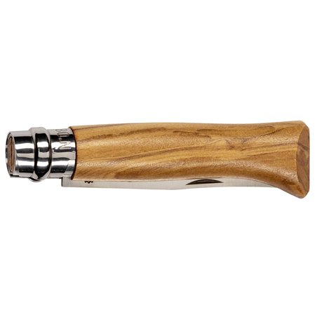 Opinel coltellino No. 08 in sc. legno con custod.,legno di ulivo