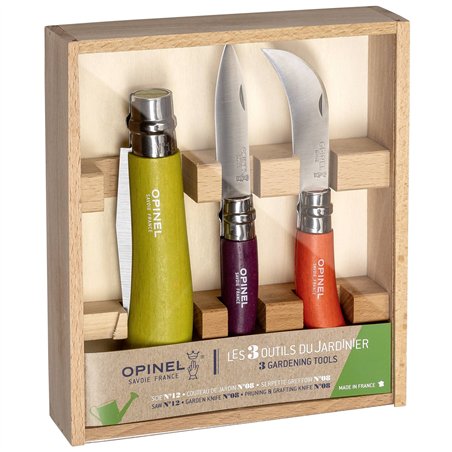 Opinel set giardino 3 pezzi, colorato