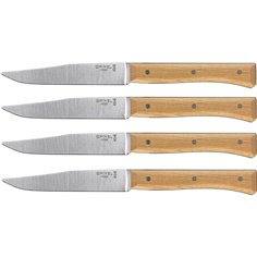 Opinel set coltelli da tavola Facette 4 pezzi frassino