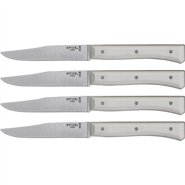 Opinel set coltelli da tavola Facette 4 pezzi bianco