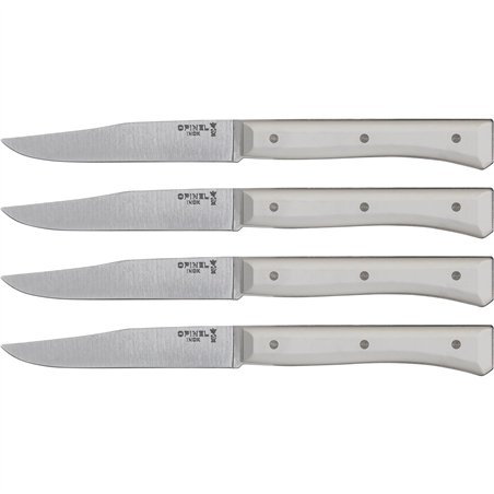 Opinel set coltelli da tavola Facette 4 pezzi bianco