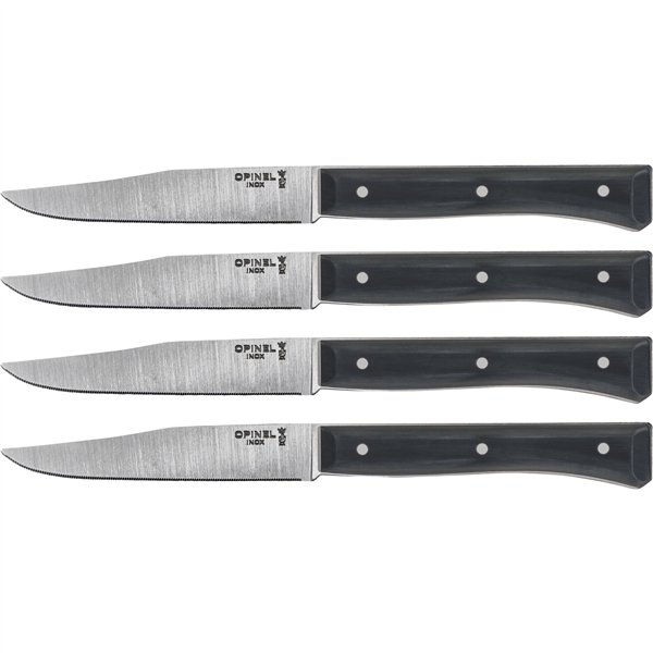 Opinel set coltelli da tavola Facette 4 pezzi, ardesia