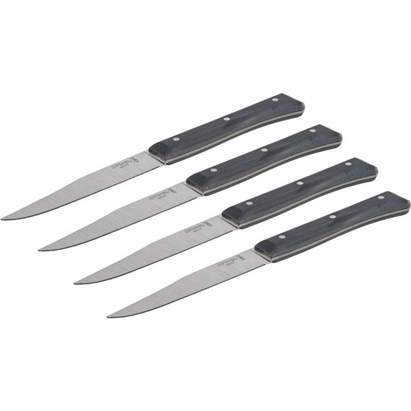 Opinel set coltelli da tavola Facette 4 pezzi, ardesia