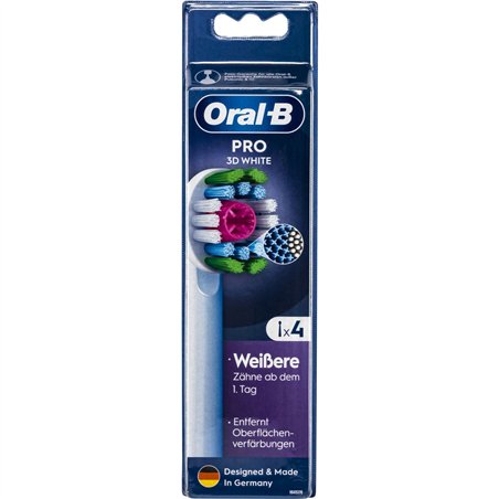 Oral-B testine di ricambio Pro 3D bianco 4pz