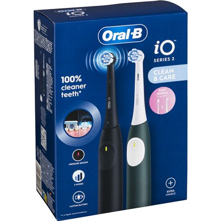 Oral-B iO Series 2 Night Black/ Forest Green with 2.Handstück