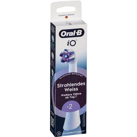 Oral-B iO testine di ricambio Radiant White 2pz.