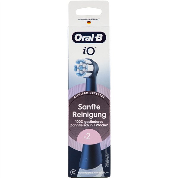 Oral-B iO Toothbrush Heads Gentle Cleaning 2 pcs black