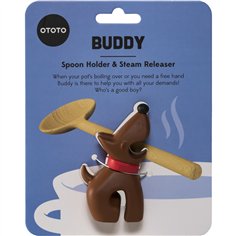 OTOTO Buddy marrone porta cucchiaio e solleva coper.