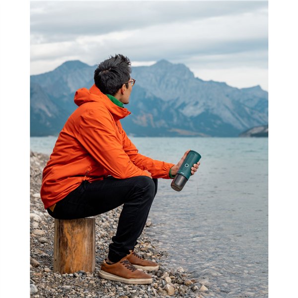 OutIn Nano macchina da caffè espresso, verde blu