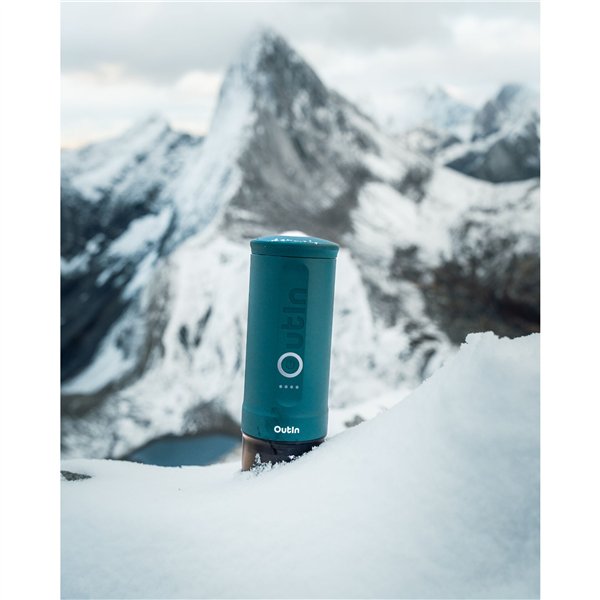 OutIn Nano macchina da caffè espresso, verde blu