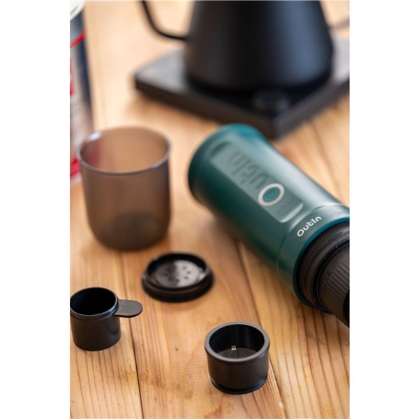 OutIn Nano macchina da caffè espresso, verde blu