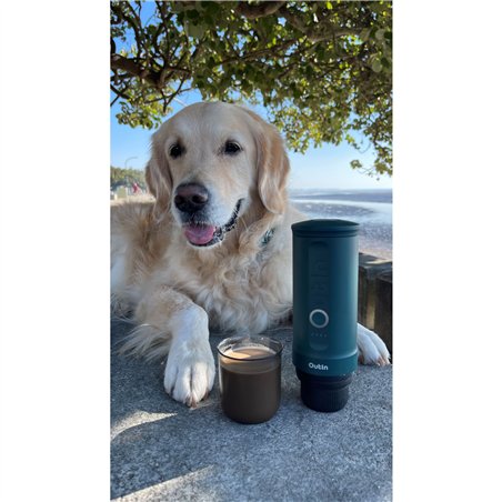 OutIn Nano macchina da caffè espresso, verde blu