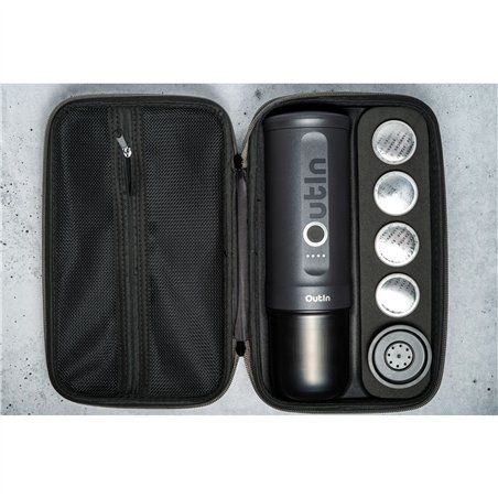OutIn Nano macchina da caffè espresso, Space Grey set viaggio