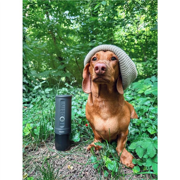 OutIn Nano macchina da caffè espresso, Space Grey set viaggio