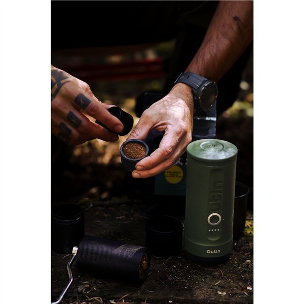 OutIn Nano macchina da caffè espresso, verde set da viaggio