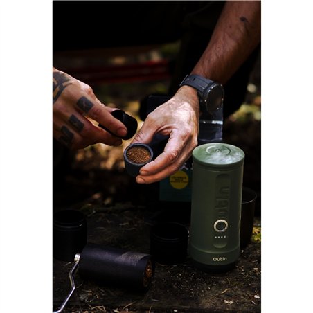 OutIn Nano macchina da caffè espresso, verde set da viaggio