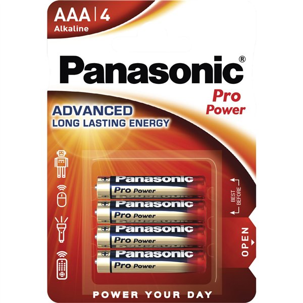 1x4 Panasonic Pro Power LR 03 Micro AAA