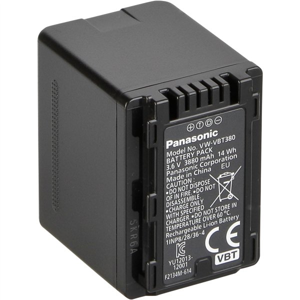 Panasonic VW-VBT380E batterie 3800 mAh