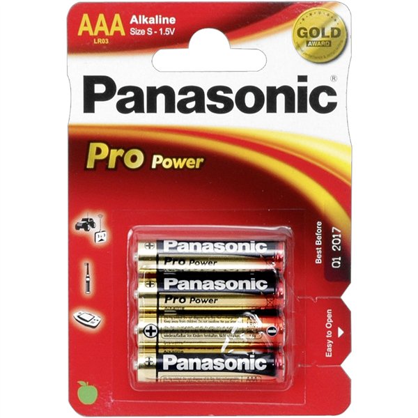 12x4 Panasonic Pro Power LR 03 Micro AAA        PU Inner box
