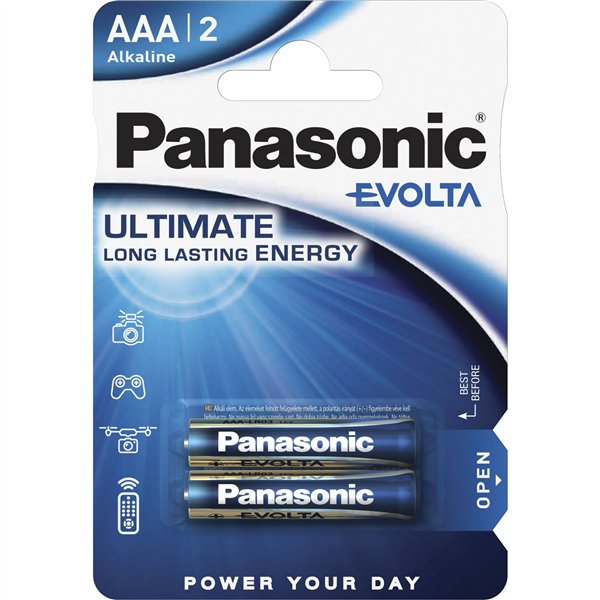 1x2 Panasonic Evolta LR 03 Micro AAA                  LR03EGE/2BP