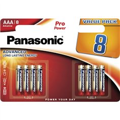 1x8 Panasonic Pro Power LR 03 Micro AAA